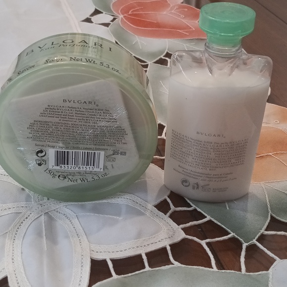 Bulgari Eau Parfumée au Thé Vert Soap Sealed. Free Conditioner, Vintage - Picture 2 of 4